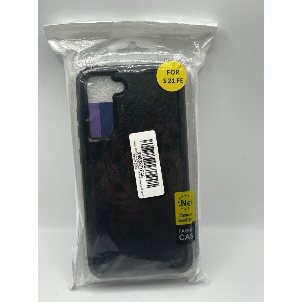 Black Samsung Galaxy S21 FE Protective Phone Case - New Condition Case